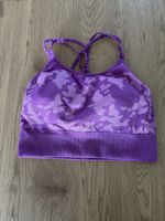 Sport BH lila Tarnmuster Gr.36/38 guter Zustand