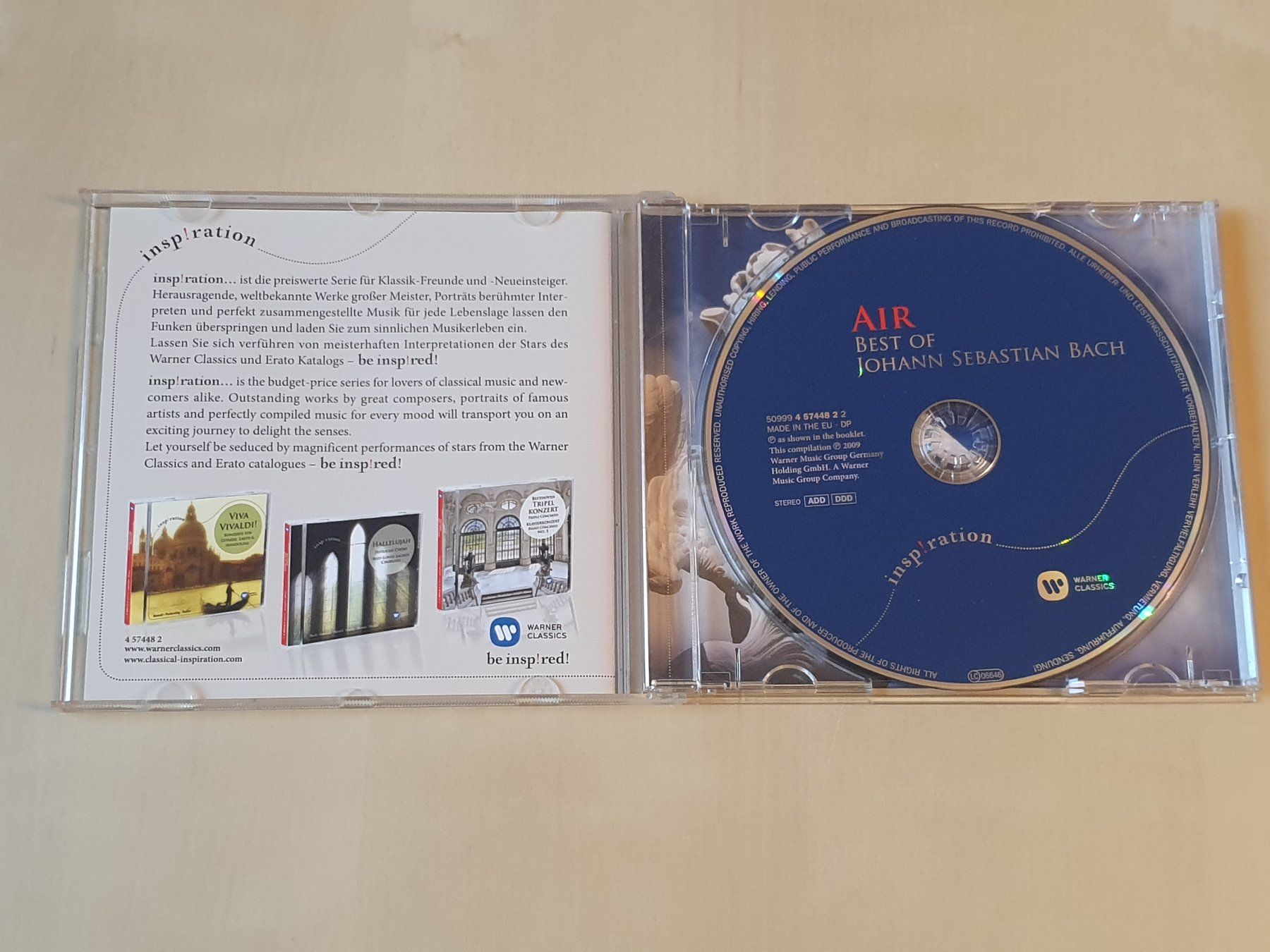CDs: Air Best of Bach – Gebraucht aus Stansstad von collectorsshop 2