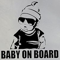 😎 Funny Autoaufkleber "COOL BOY ON BOARD" 👶