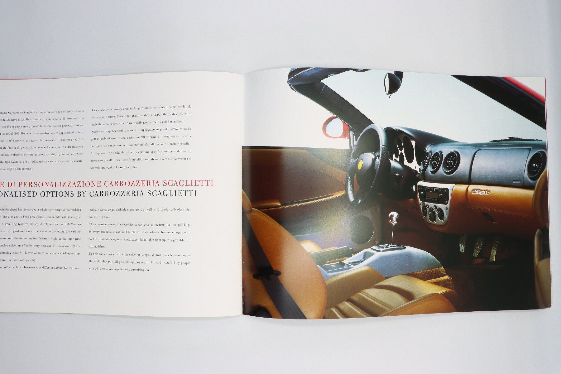 Ferrari Documenti: Ferrari 360 Spider 2000 Prospekt – Usato da Bühl b.Aarberg venduto da Collectorpassions 7