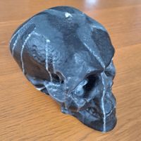 Halloween grosse Skull Kerze in schwarz /grau 1.7 KG schwer