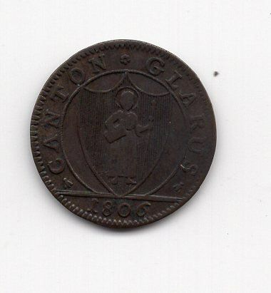 Tutti le monete: (2984) Glarus, 3 Schilling, 1806, ss-vz – Usato da Rüthi (Rheintal) venduto da erdnuessli1 1