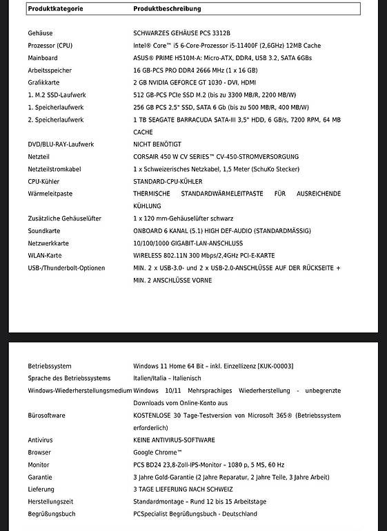 PCs: Computer fisso da ufficio – Gebraucht aus Giubiasco von gal_l62j 2