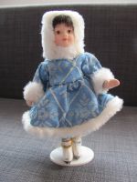 Porzellan Puppe Eisläuferin
