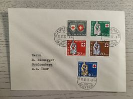 1957 Pro Patria Satz Top Stempel