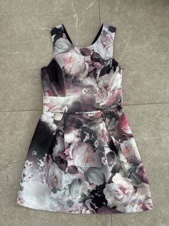 Blumen-Abendkleid, Grösse 36-38, neuwertig!