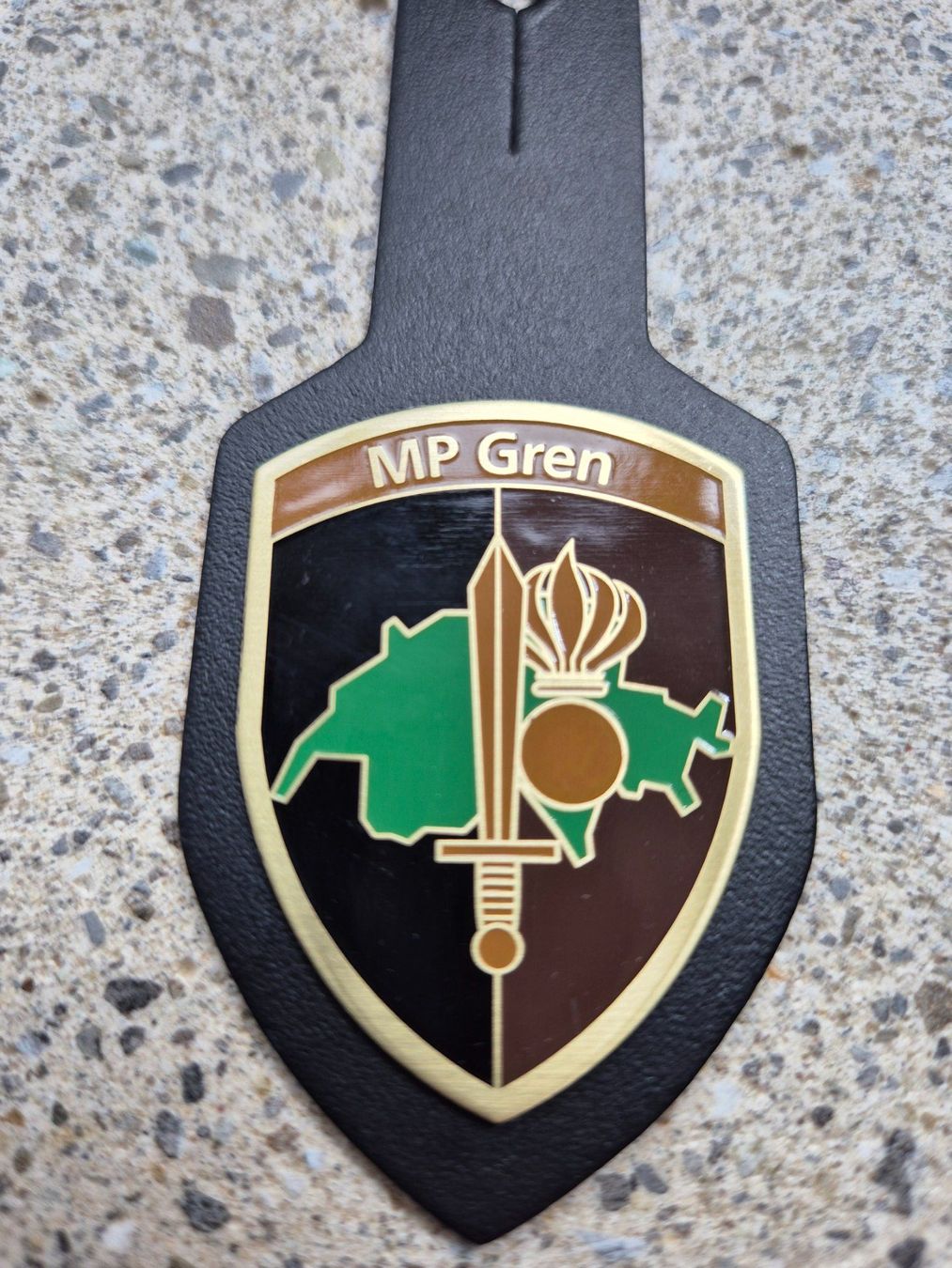 Schweizer Armee Placchette & Badge: *** Brustanhänger MP Grenadier *** – Nuovo e nell'imballaggio originale da Riedholz venduto da fr_sIruP 2