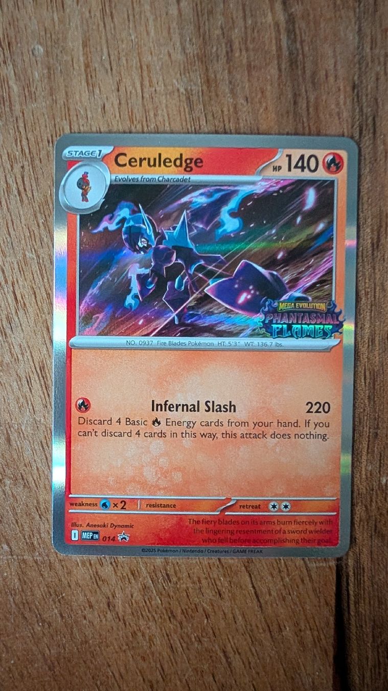 Pokémon Sammelbilder & Trading cards: Ceruledge (Prerelease) #014 - EN - Phantasmal Flames – Neu (gemäss Beschreibung) aus Bern von Novo-Li