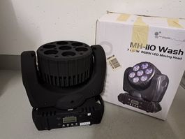 4 Stk. Stairville MH-110 Wash 7x10W LED Moving Head
