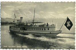 Lac Léman Bateau Genève. Vers 1950