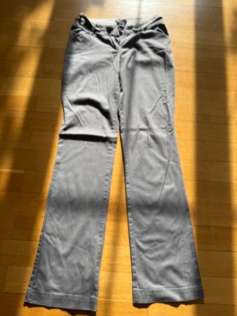 Elegante graue Stoffhose Gr. 34