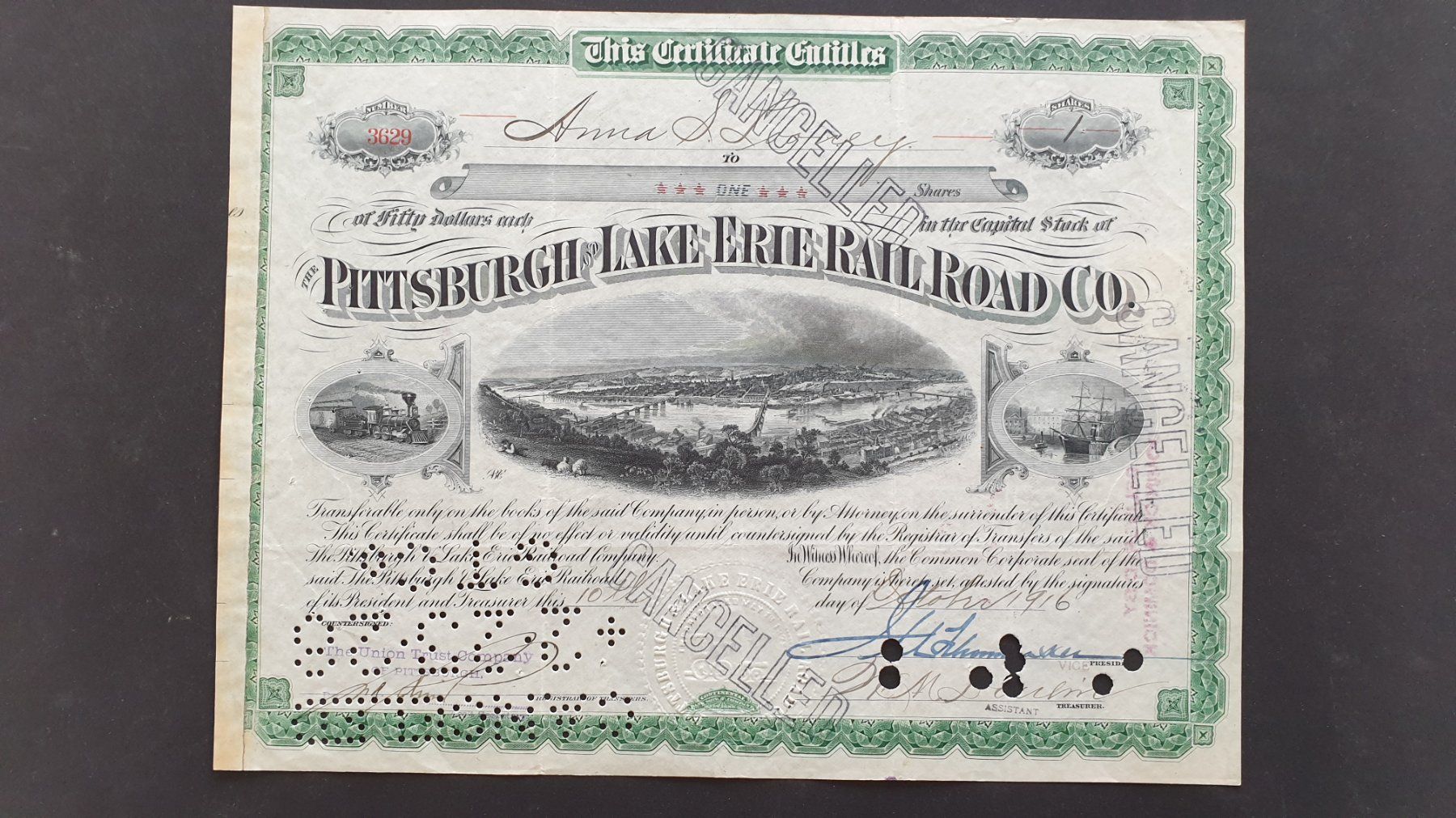 Documenti: Wertpapiere USA. Eisenbahn. – Usato da Goldach venduto da armando_r 2