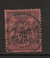 Sage 0.25 noir sur rouge 1878
