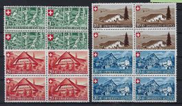 1945  Pro Patria Viererblocks postfrisch   15413