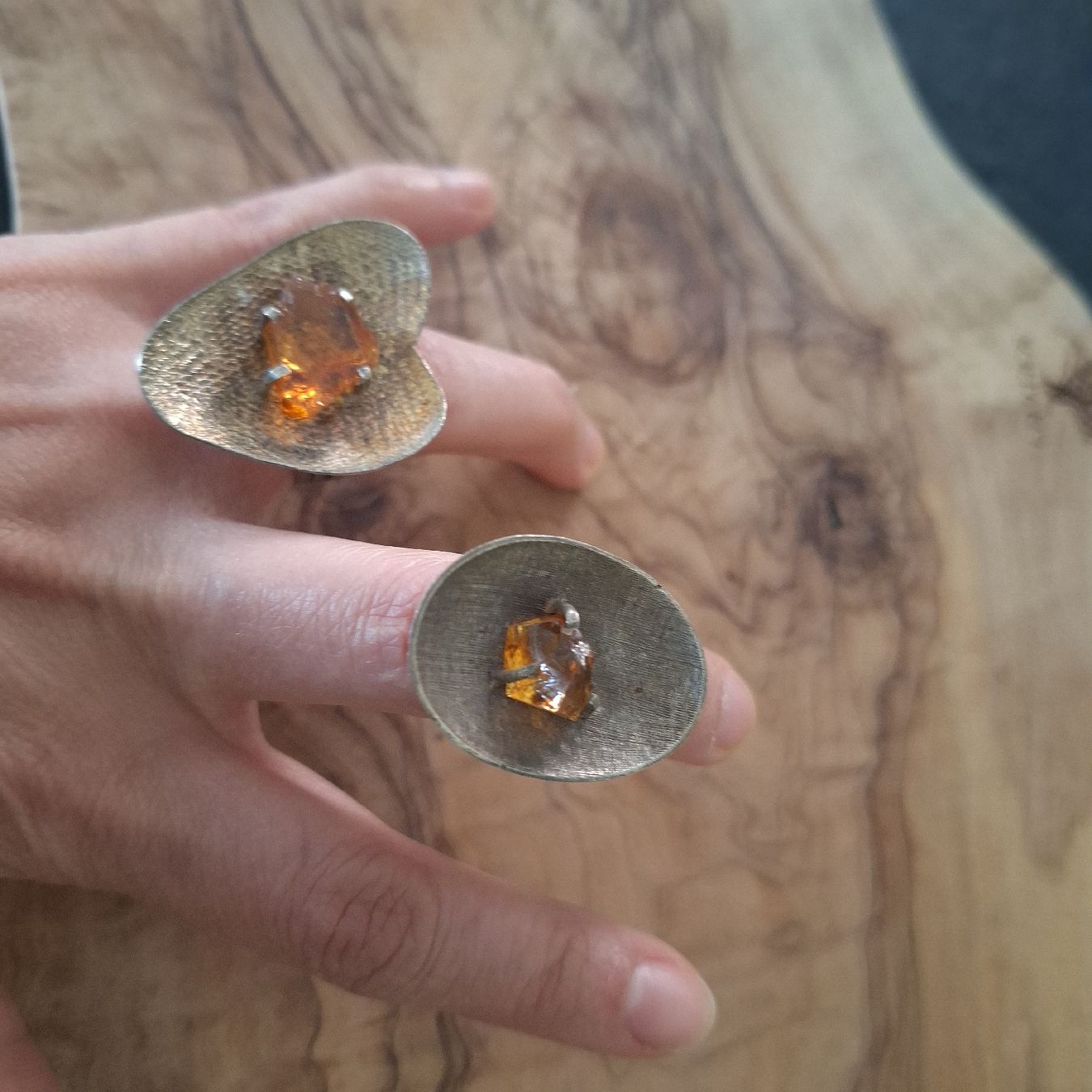 Anelli: Versand möglich.  2 ältere, Vintage Ringe – Usato da Winterthur venduto da Goldpipau 7