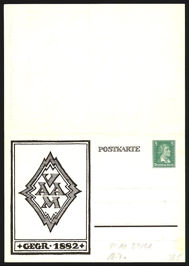 Cancelleria postale: Klapp-AK Ganzsache PP100B3 /01: Wappen d – Usato da Berlin venduto da bartko-reher 1