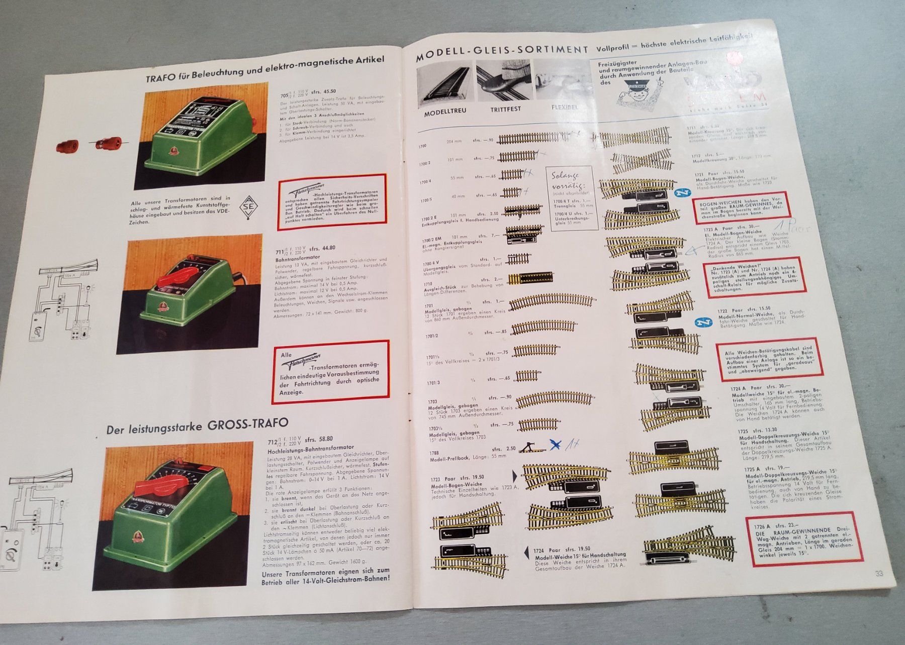 Fleischmann Modellini di ferrovie: Alter FLEISCHMANN Modelleisenbahn Katalog 1967 – Usato da Grüningen venduto da VENOM59 1