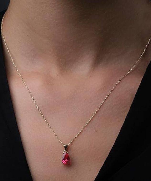 Catenine: Rubin Halskette und 9c Gold – Nuovo e nell'imballaggio originale da Hemmental venduto da BlingBling1 1