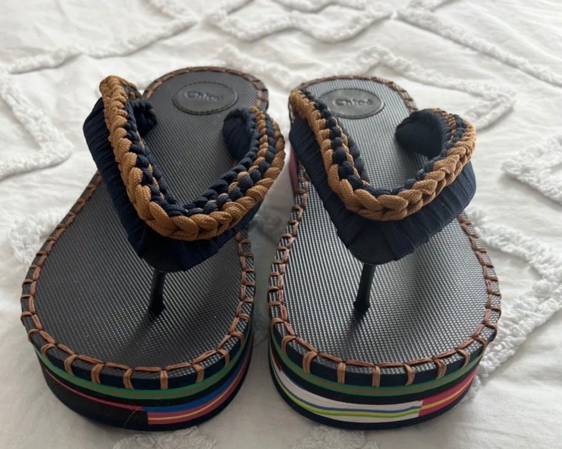 Chloé Scarpe da donna: Chloe  Flip-Flops Gr. 39  Plateau Geflochten – Nuovo (secondo la descrizione) da Zürich venduto da Kawie 4