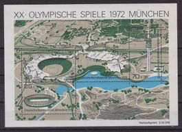 BRD, MÜNCHEN, OLYMPISCHE SPIELE 1972, BLOCK, POSTFRISCH