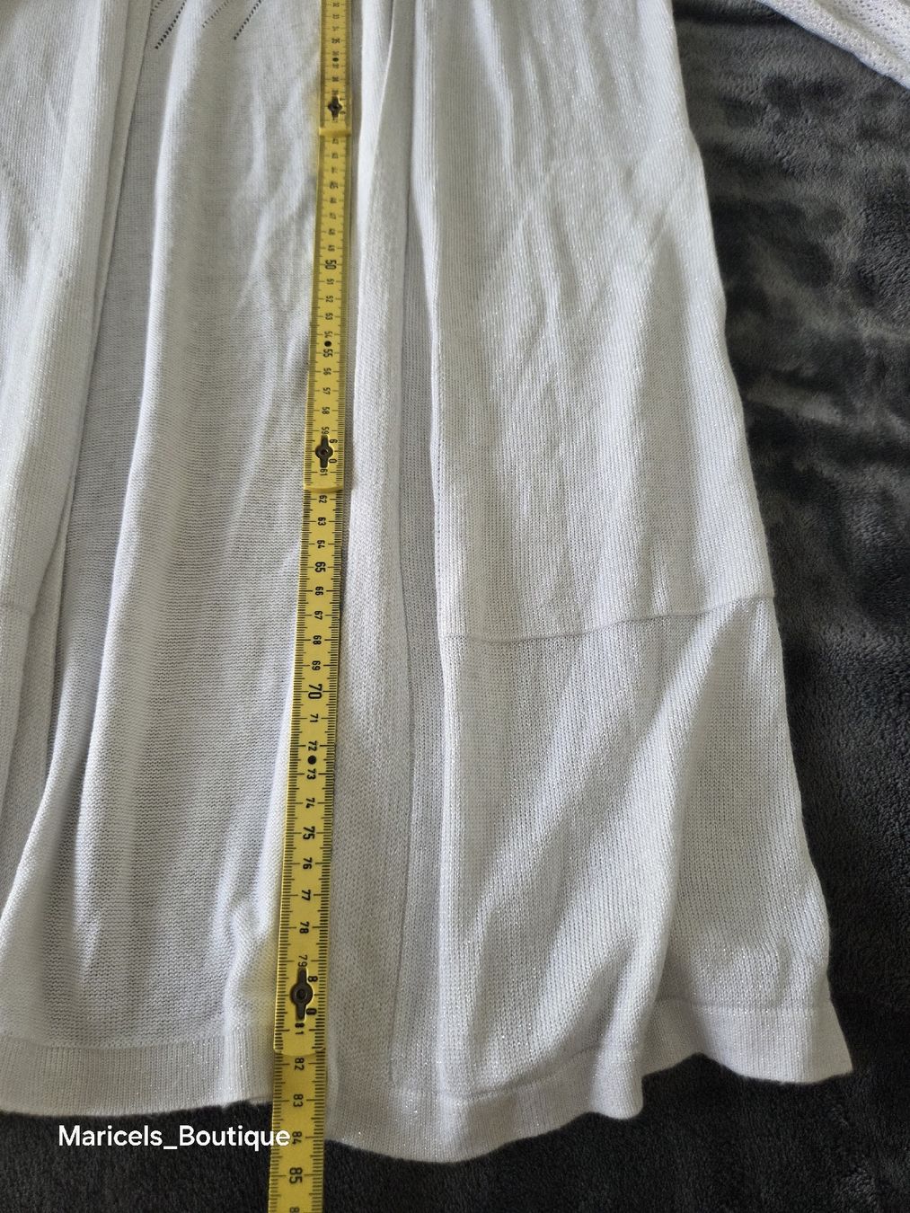Bolero: Cardigan white short sleeves size S to M with glitter  – Usato da Winterthur venduto da Maricels_Boutique 9