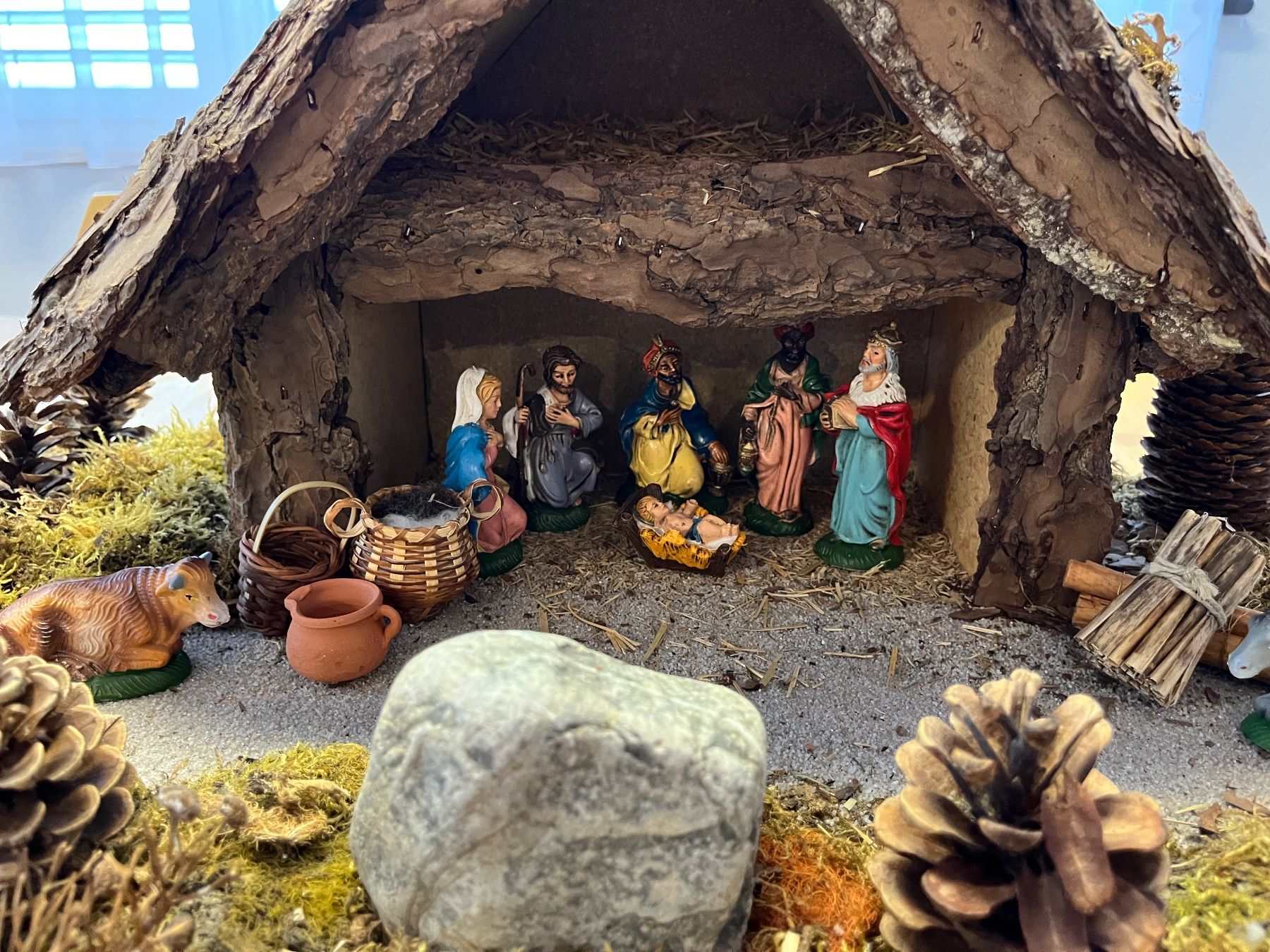 Tutte le decorazioni: Handgemachte Weihnachtskrippe aus Naturmaterialien – Nuovo (secondo la descrizione) da Häggenschwil venduto da Svge 1