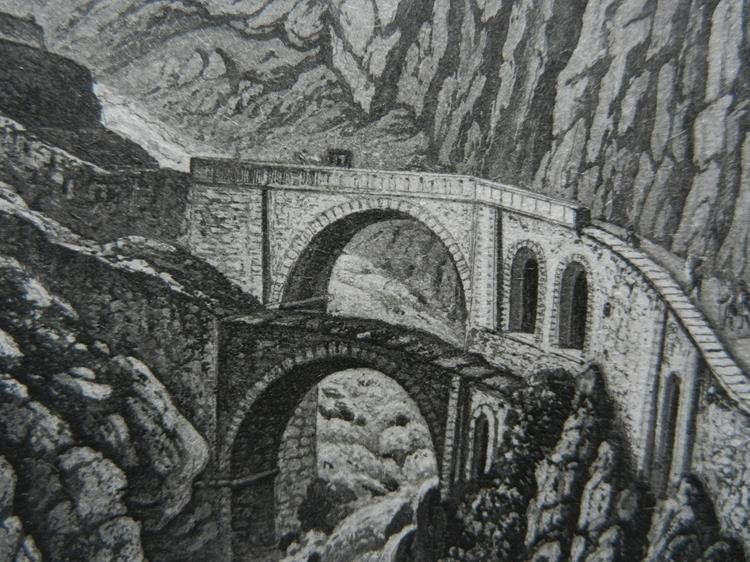Incisioni: Le pont Diable Teufelsbrücke – Usato da Risch venduto da Rischli15 8