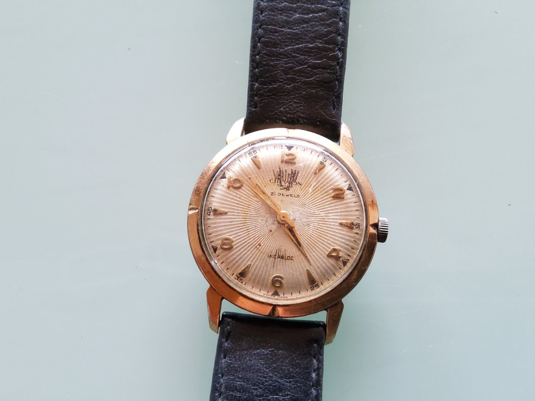Uhren: Montre bracelet mécanique Chevron  – Gebraucht aus Malleray von Broc-Mo 3