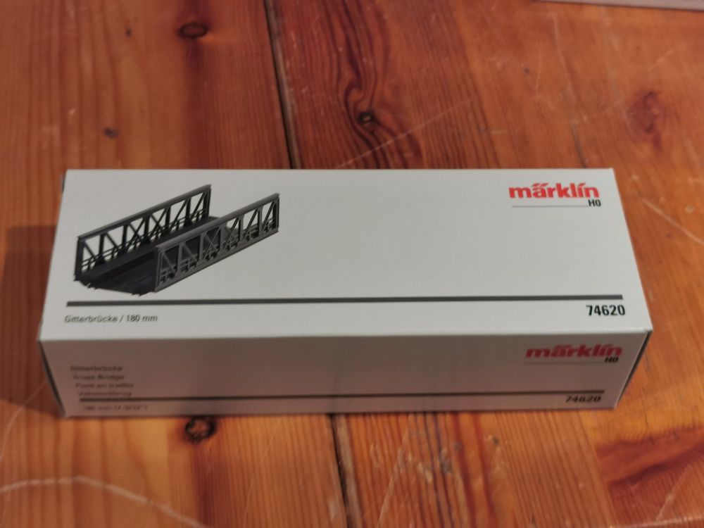 Märklin H0 74620 – Voie C Pont à Grille, Longueur 180 Mm, Neuf Dans Son Emballage