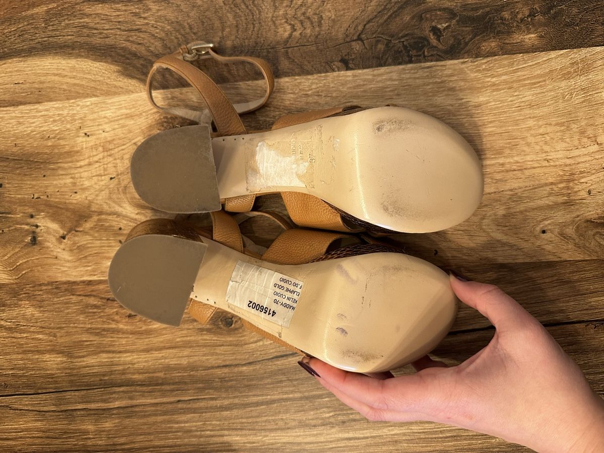 Damenschuhe: Absatz-Sandaletten mit Schlangenmuster Gr. 37 – Gebraucht aus Siebnen von luana_cataleya 5