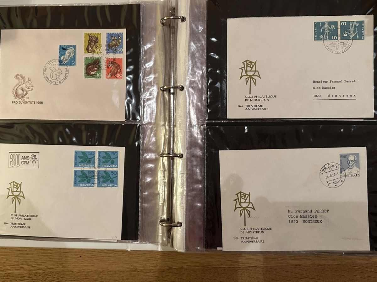 Alle Briefmarken: 125x FDC und Sonderbriefe Schweiz im Ringbinder – Gebraucht aus Schmitten / FR von Samsara169 3