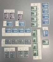 Deutsches Reich 1944 div. Bogenteile/Einzelmarken, teils **