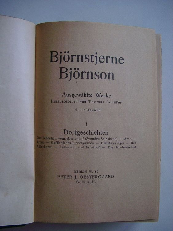 Bücher: BJÖRNSTJERNE BJÖRNSON – Gebraucht aus Winkel von Gallica 4