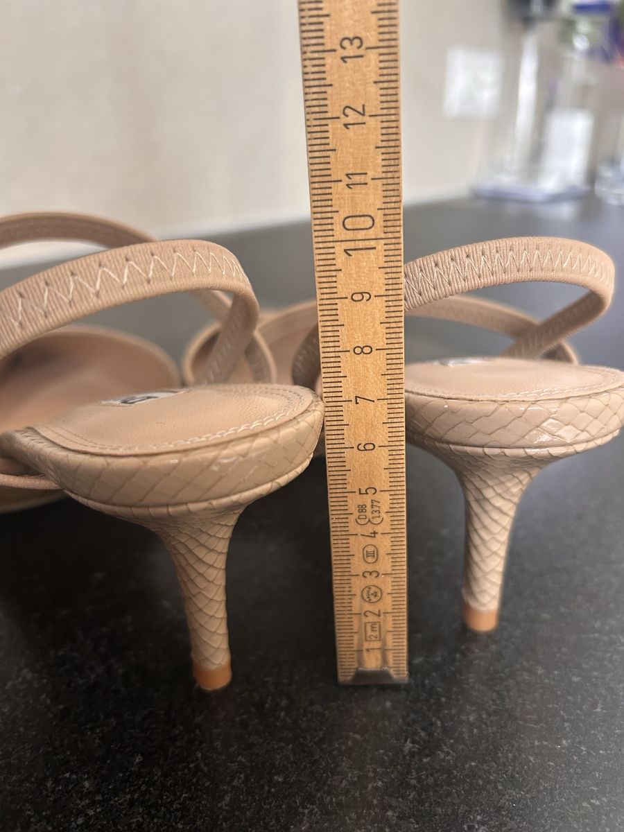 Dune London Damenschuhe: Sling-Pumps beige Schlangenoptik – Gebraucht aus Allschwil von pin_8m59 2