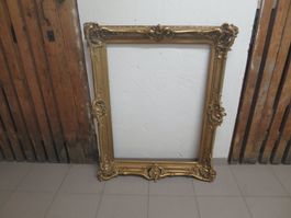 Magnifique grand cadre ancien en bois doré style Louis XV