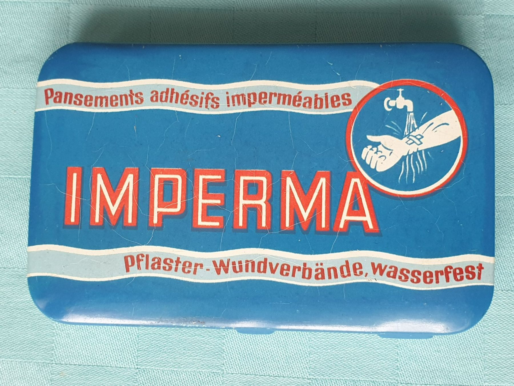 Barattoli: Vintage Blechdose Dose IMPERMA – Usato da Mörschwil venduto da spirspi