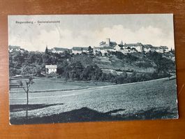 AK Regensberg 1909, gelaufen nach Birmensdorf