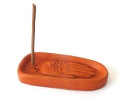 Räucherstäbchenhalter - Healing Hand tonfarben