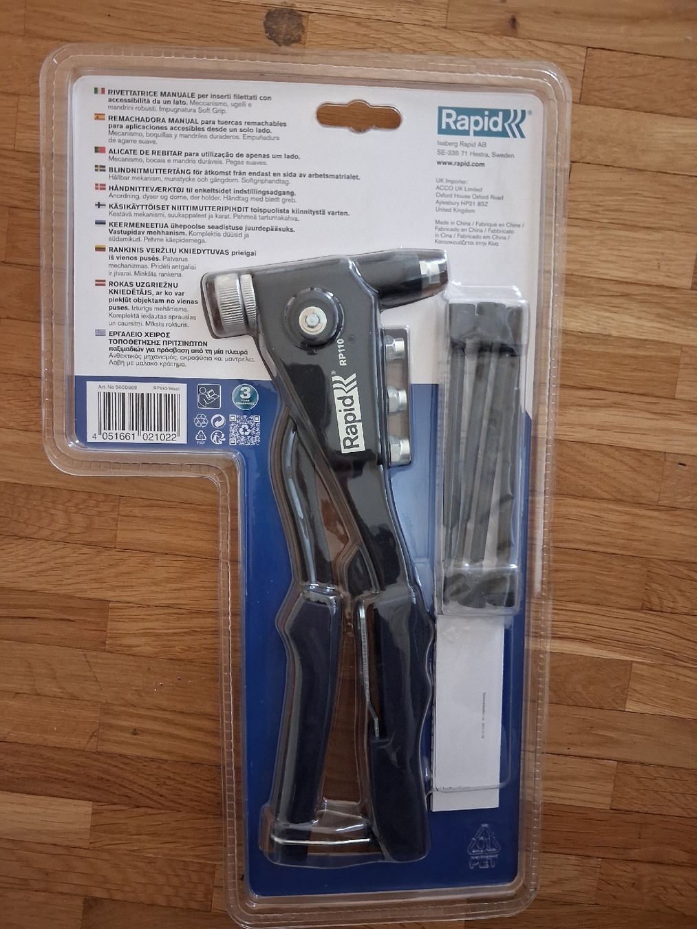Swiss Tutti gli attrezzi: Pinza per inserti Rapid RP110 - Strumento robusto! – Nuovo e nell'imballaggio originale da Jona venduto da api_sdn2 1