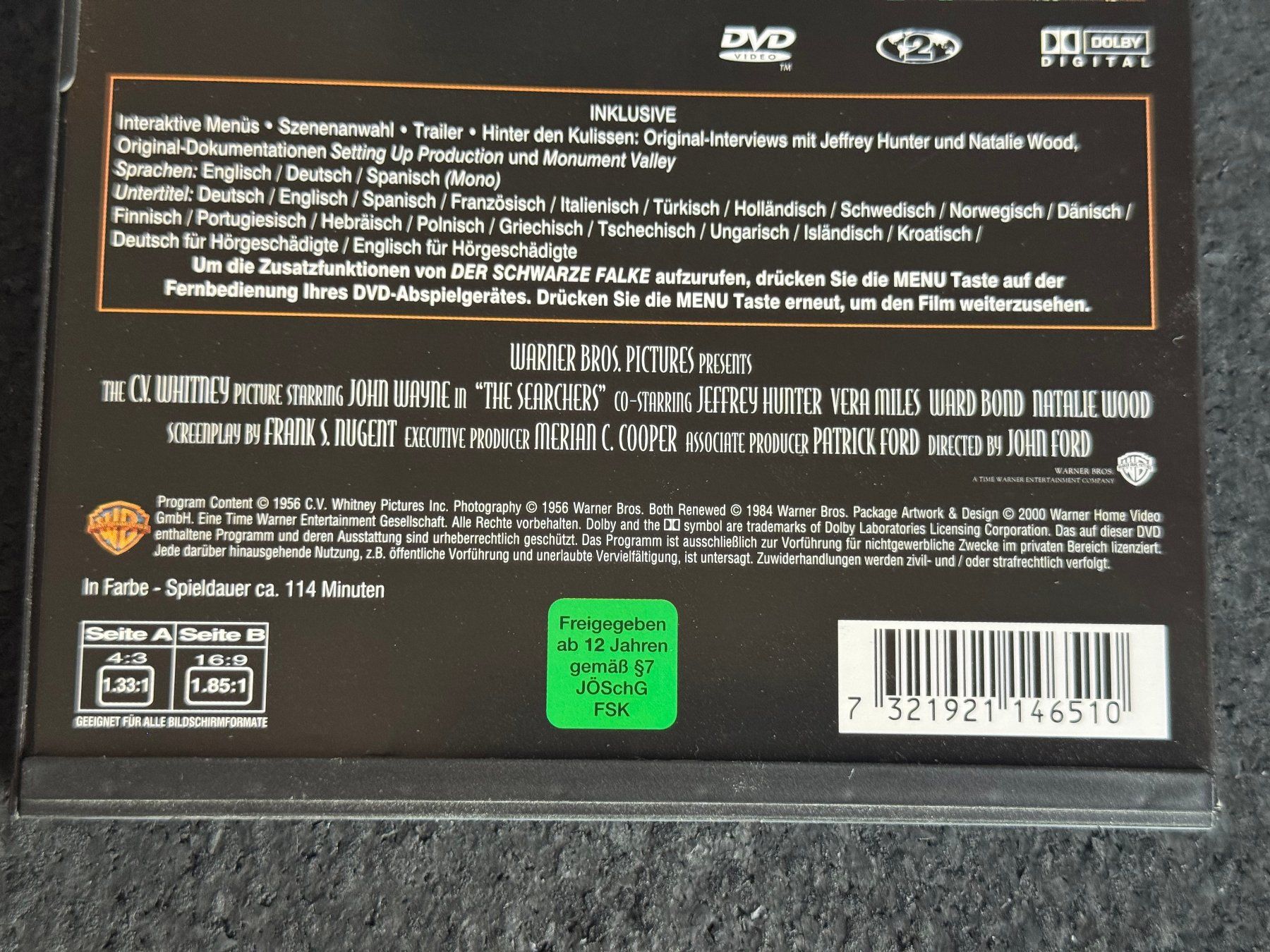 Alle DVDs: John Wayne Western DVD DE/EN/SP "Der schwarze Falke" – Gebraucht aus Fribourg von tschjoly 3