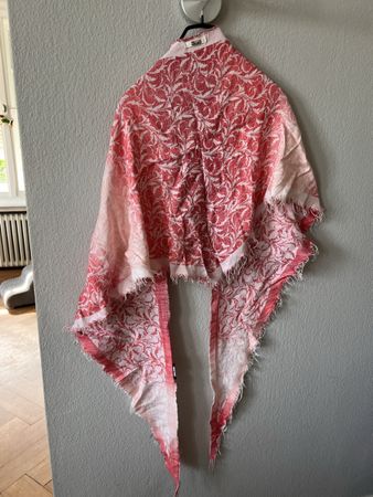 Dreiecks Schal HIGH rot weiss