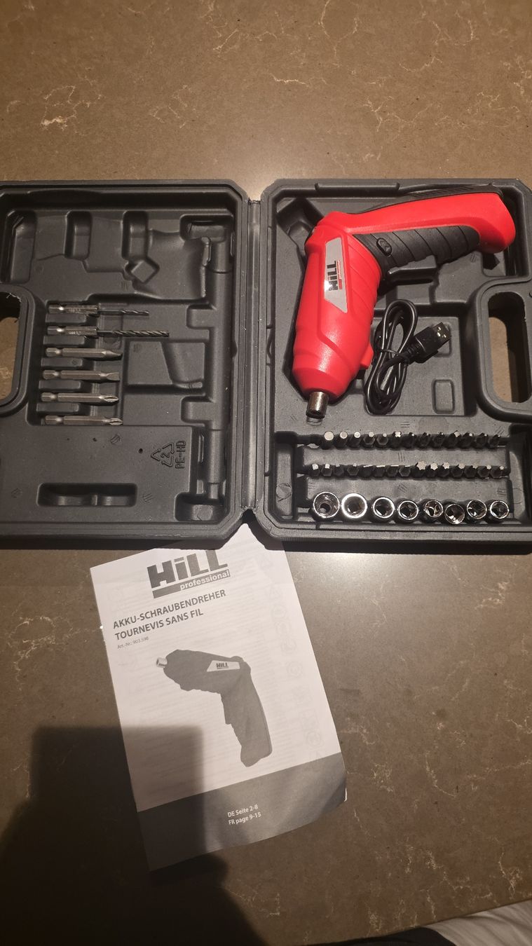 Tutti gli attrezzi: Hill Akku Schraubendreher Set, neuwertig – Usato da Siebnen venduto da BenutzerRicardo