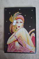 Carnet de notes diamond painting Femme rétro/Notizbuch