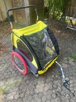 Kinder-Veloanhänger für 1-2 Kinder, 2-in-1 mit Joggingrad