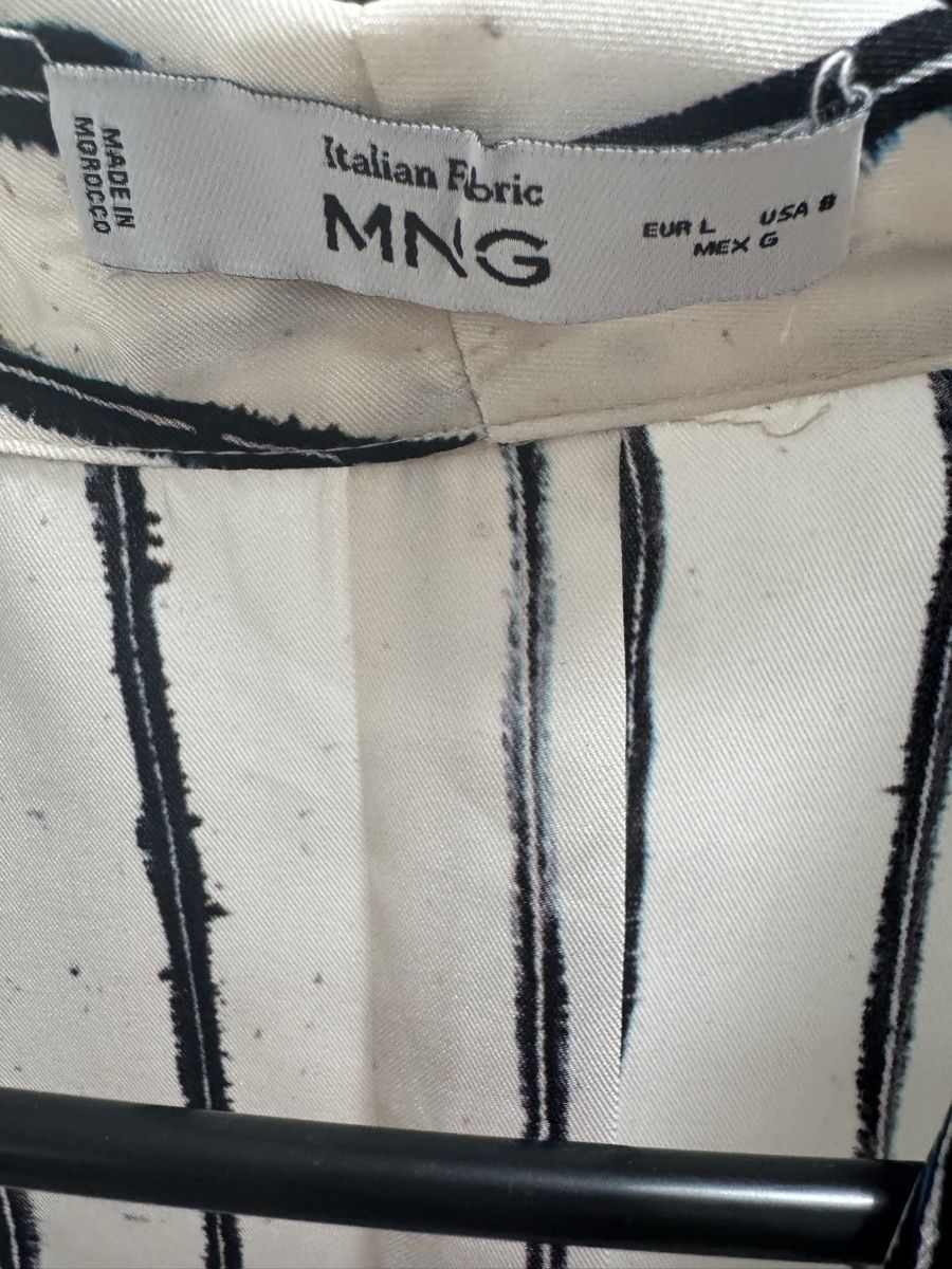 Mango Camicette: Mango Bluse gestreift Gr. L schwarz/weiss – Nuovo (secondo la descrizione) da Winkel venduto da Schorley 4