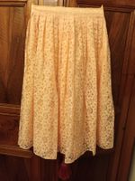 Gonna vintage in pizzo color rosa pesca