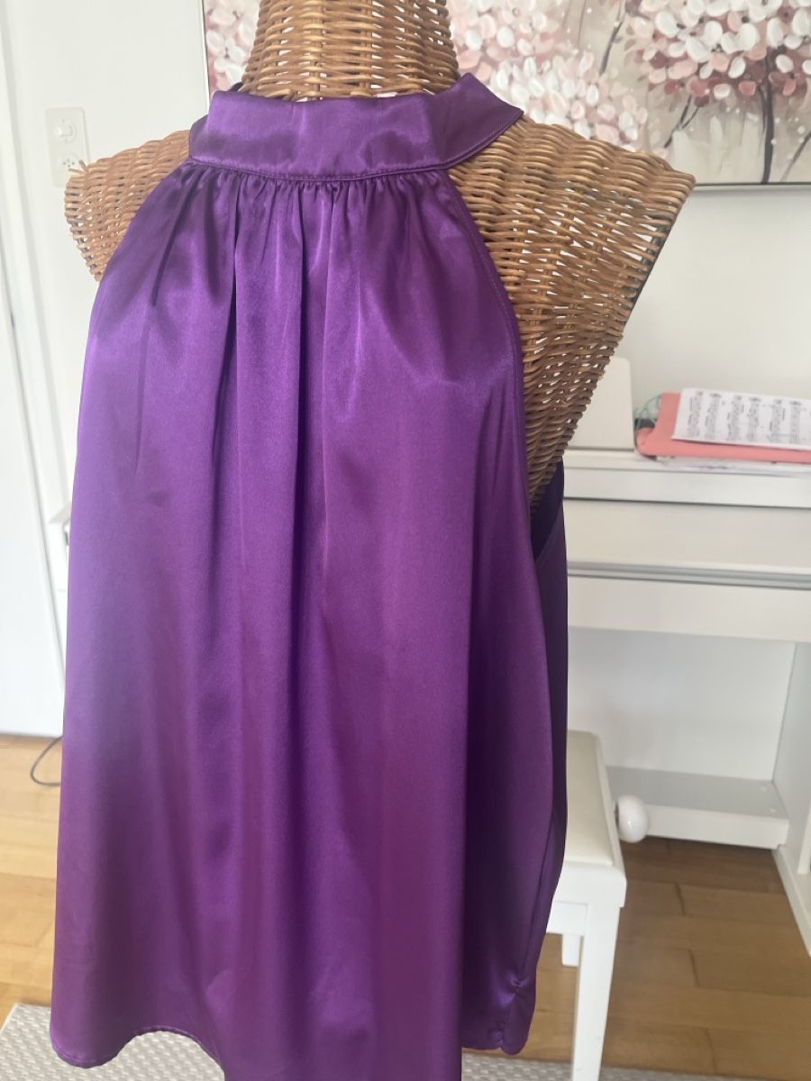 Tops: Neckholdertop, lila, glänzend, XL – Gebraucht aus Solothurn von Bobesch08 1