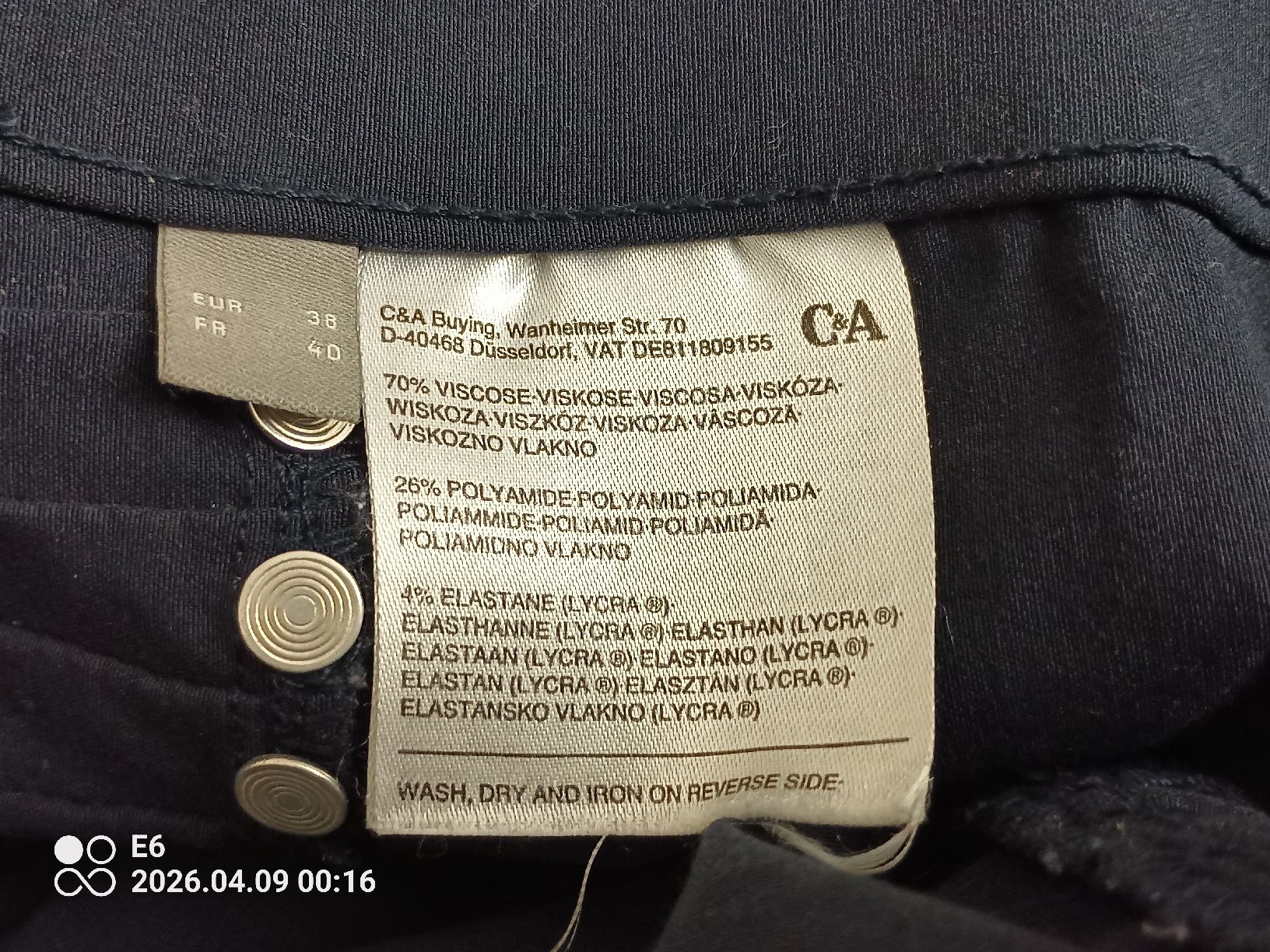 C&A Hosen: Stretchhose mit Rundum-Elast – Gebraucht aus Zürich von Mitzi6 3