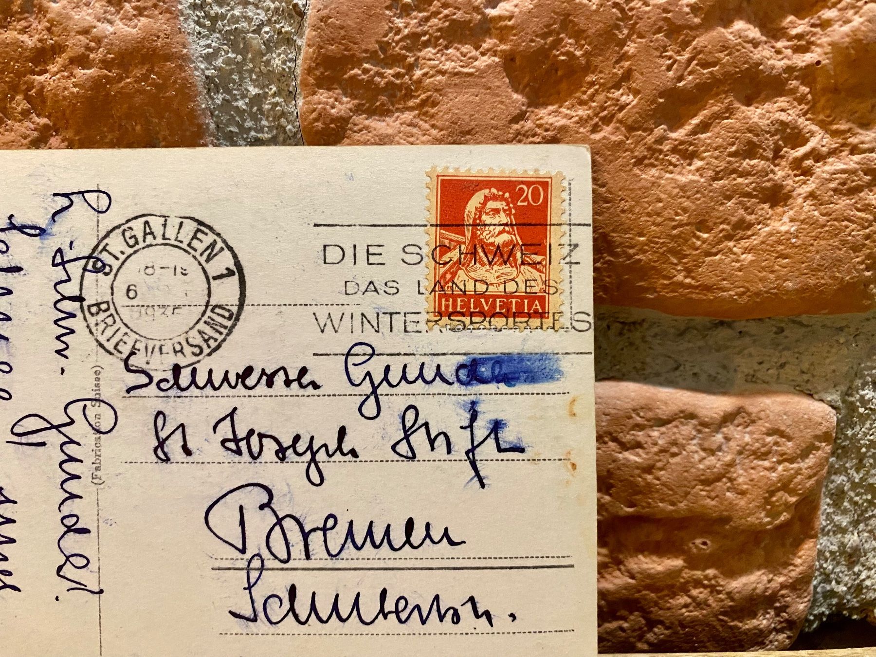 Cartoline postali: 1935 - ST. GALLEN gegen den Bodensee – Usato da Root venduto da ENGLAND-TREASURES 3