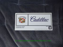 Cadillac Modellprogramm 1972/03 deutsch/französisch GM-Biel